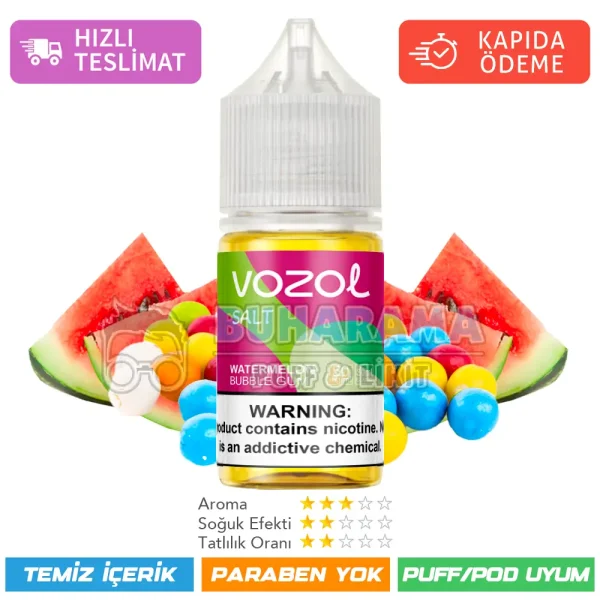 Vozol Likit Watermelon Bubble Gum