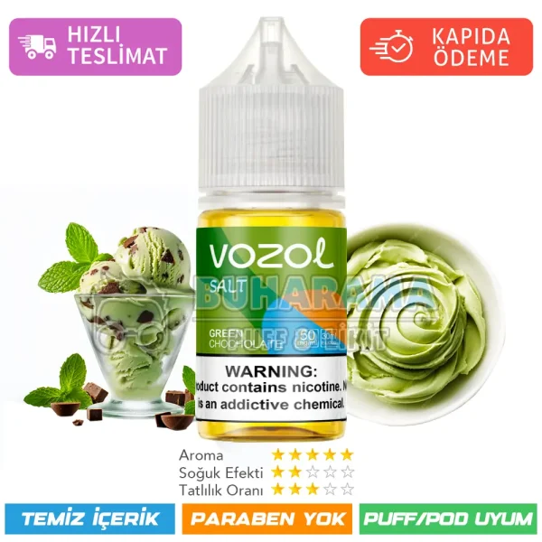 Vozol Likit Green Chocolate Cream