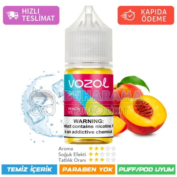 Vozol Likit Peach ice Salt 30ml